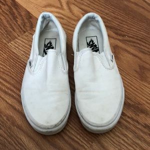 All white Vans